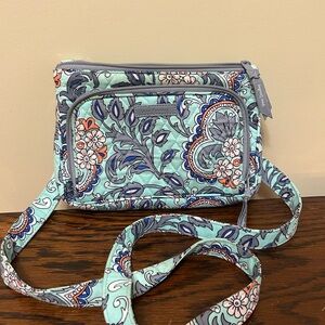 Vera Bradley Aqua Paisley Crossbody Bag